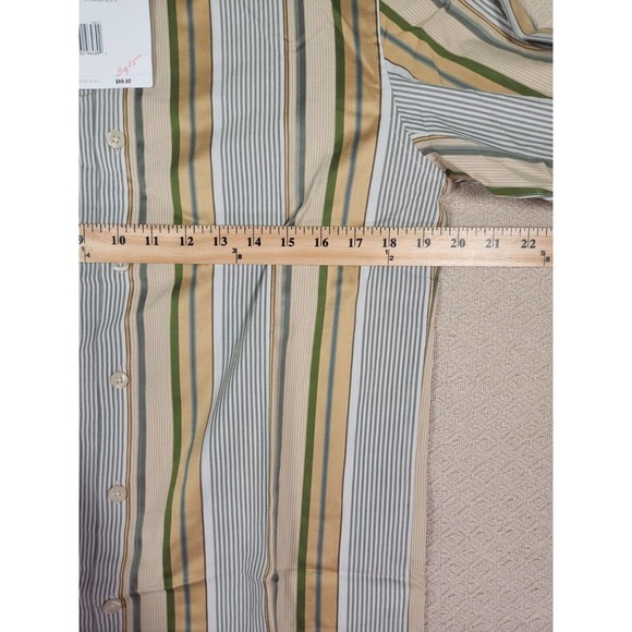 Claiborne Shirt Mens Small S‎ Modern Cotton Button Up Striped Collared NWT - Picture 7 of 12